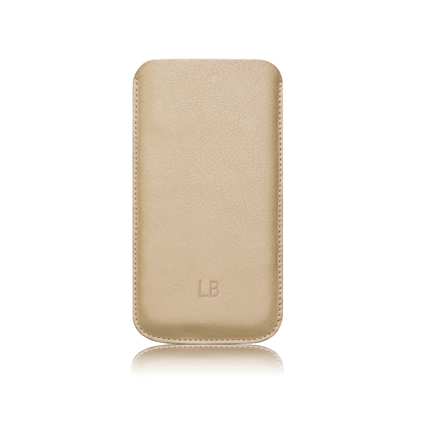Handy Sleeve aus Leder SAND