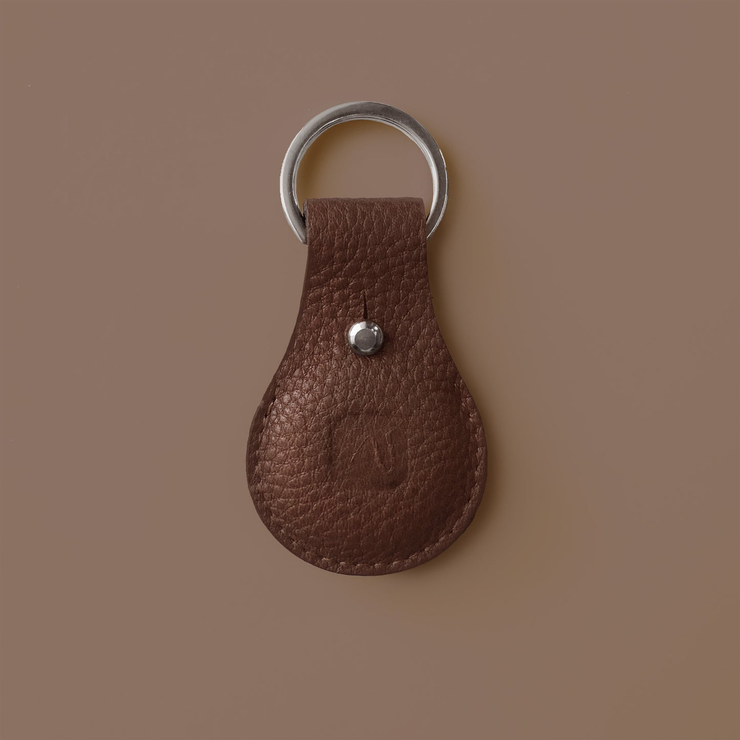 Airtag Anhänger Leder KAKAO