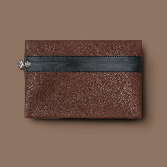 Kabeltasche Leder KAKAO