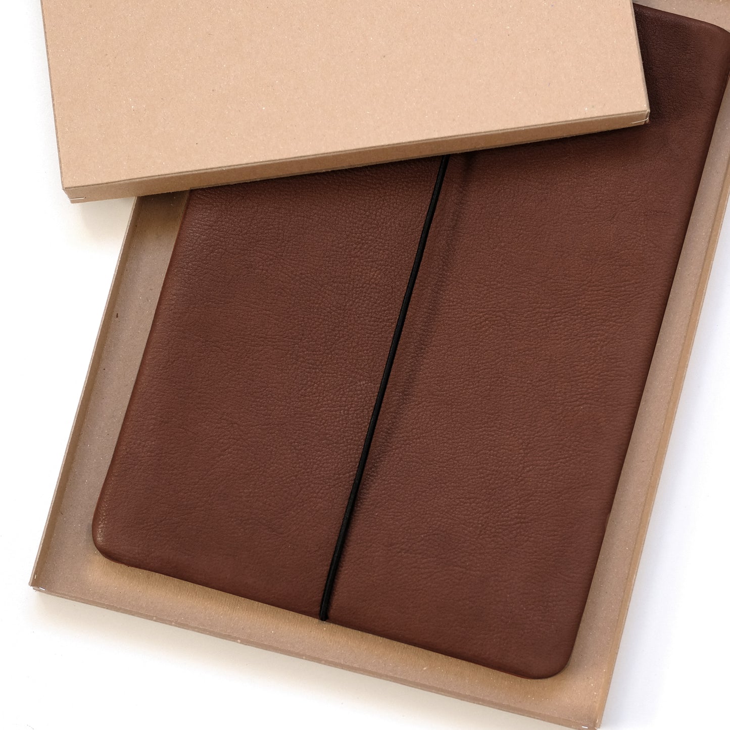 Laptop Hülle Leder NUSSBRAUN