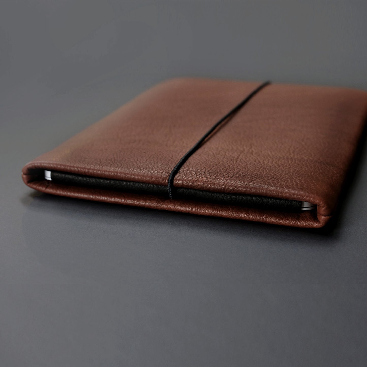 Laptop Hülle Leder NUSSBRAUN