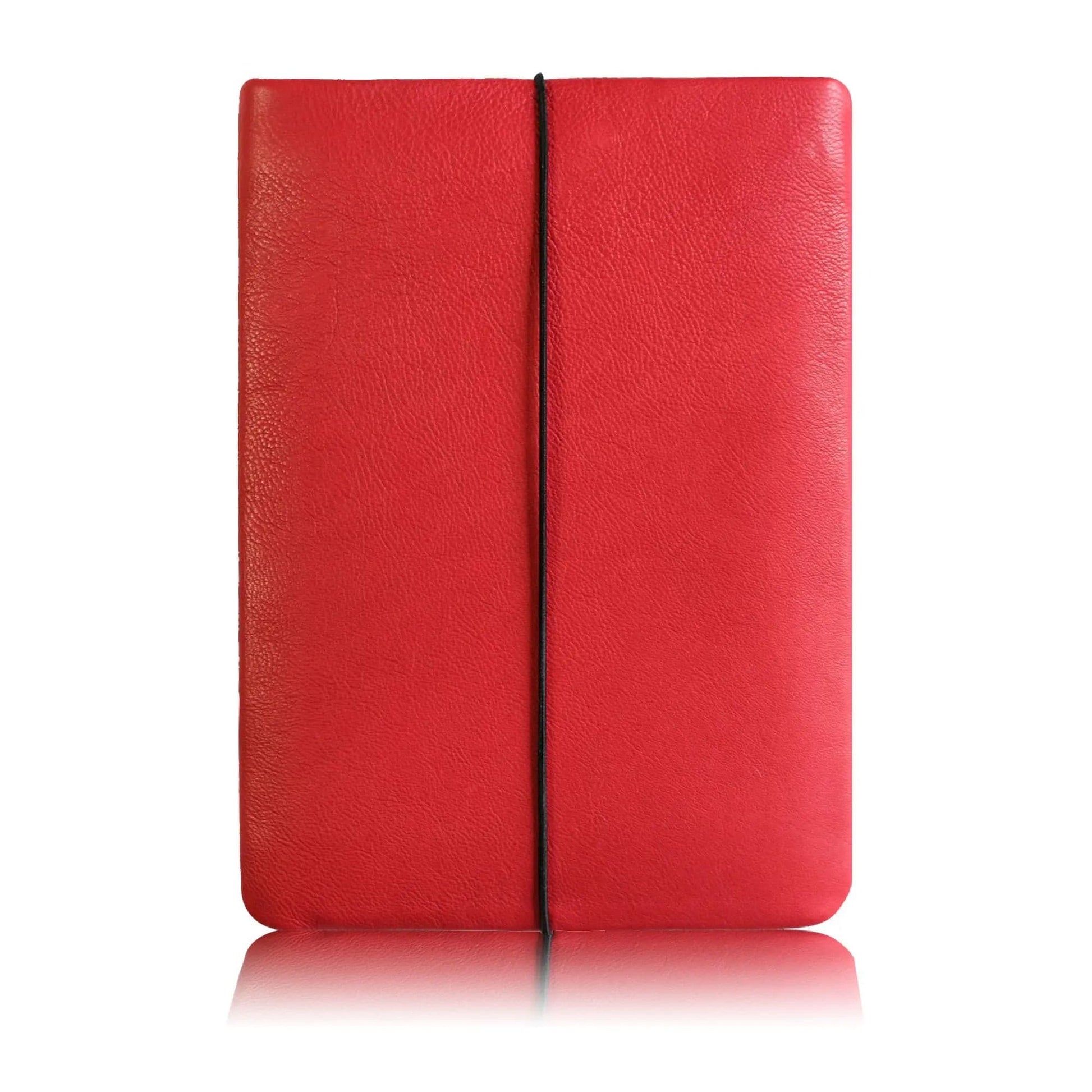 rote Laptoptasche aus Rindsleder von Vandebag