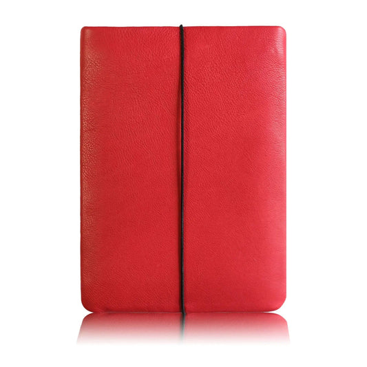 rote Laptoptasche aus Rindsleder von Vandebag